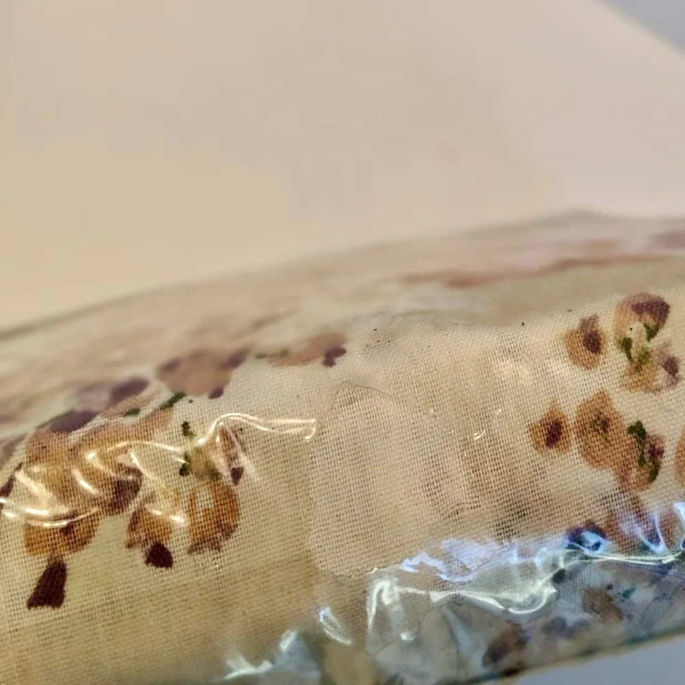 Vtg Camelot 4 Piece Muslin FULL SET AOP Floral Bed Sheets Romantic Cottagecore